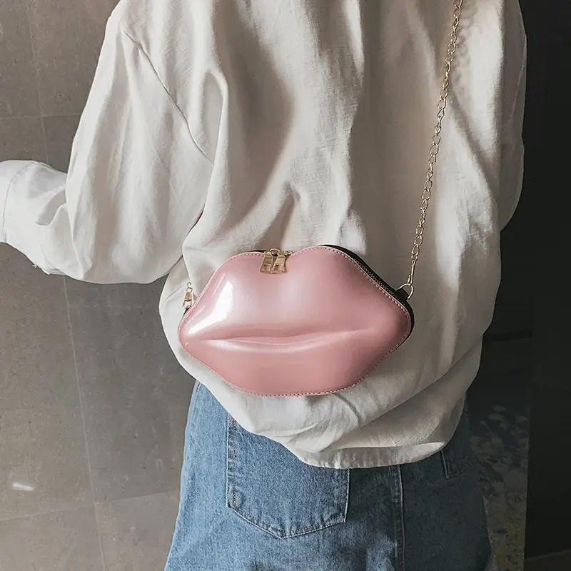 Red Lip Bag Crossbody Shoulder Bag for Girls - Image 10