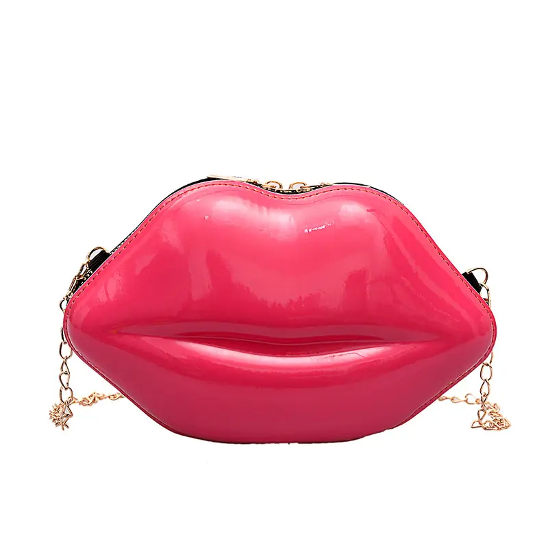 Red Lip Bag Crossbody Shoulder Bag for Girls - Image 12