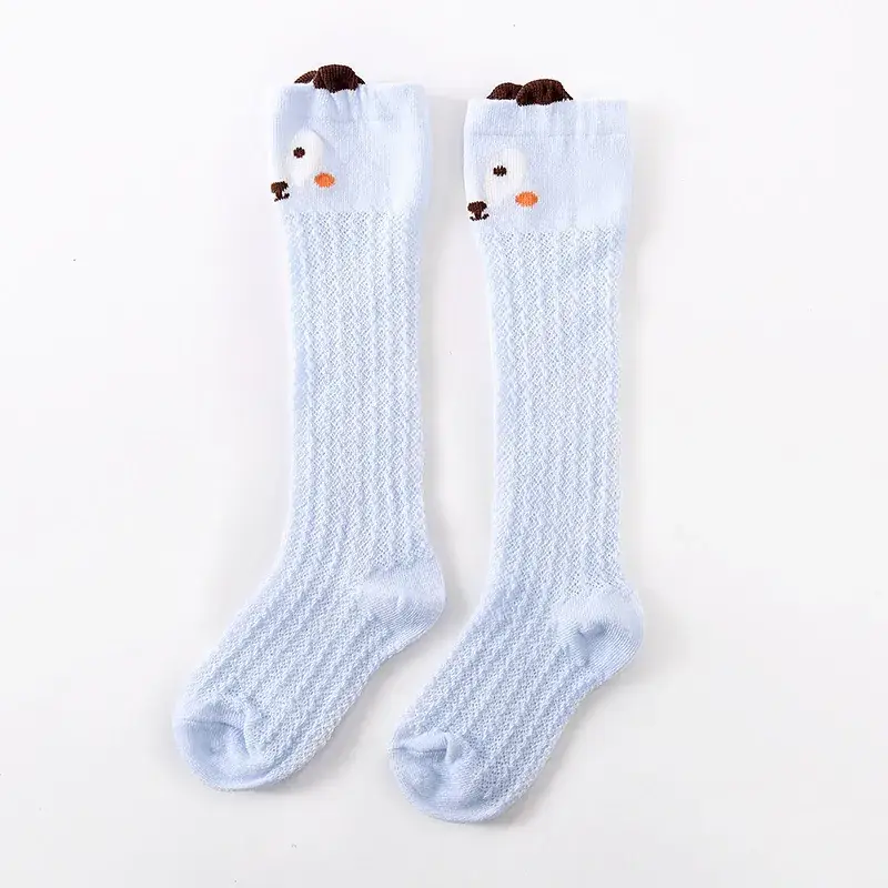 Children's Mesh Socks Cream Mid-Calf Elastic Cuff - Image 10