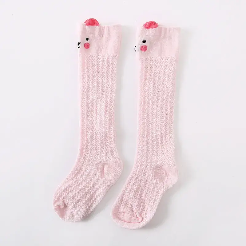 Children's Mesh Socks Cream Mid-Calf Elastic Cuff - Image 11