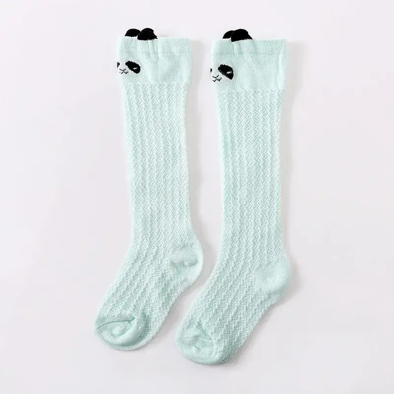 Children's Mesh Socks Cream Mid-Calf Elastic Cuff - Image 2