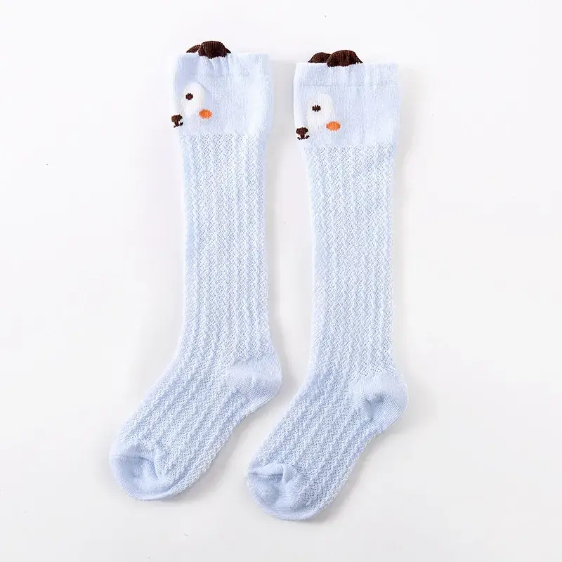 Children's Mesh Socks Cream Mid-Calf Elastic Cuff - Image 6