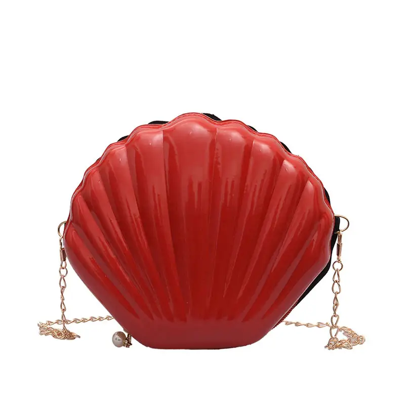 Yellow Shell Shoulder Bag for Women - Image 3