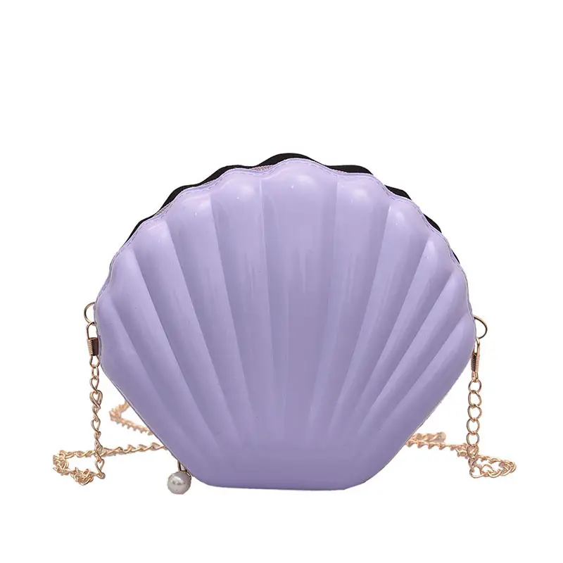 Yellow Shell Shoulder Bag for Women - Image 4