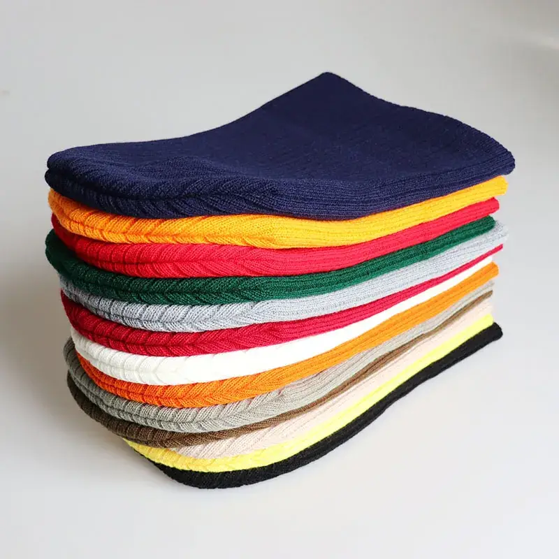 Red Knit Wool Hat for Men Women Winter - Image 9