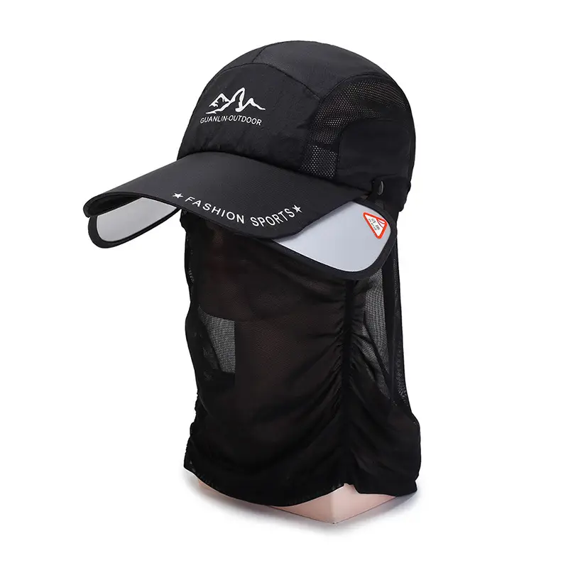 Blue Detachable Neck Sunscreen Cap for Men Women - Image 10