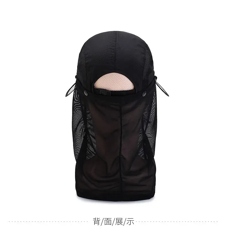 Blue Detachable Neck Sunscreen Cap for Men Women — feature 10