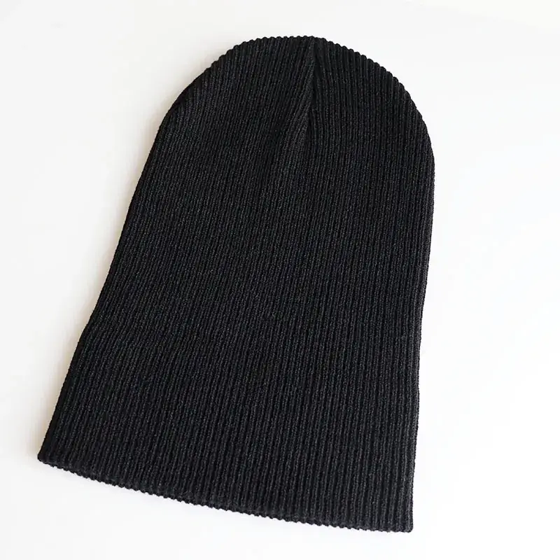 Yellow Knitted Wool Hat for Men Women Winter