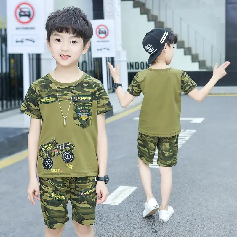 Boys Camouflage 2Pc Suit Summer 2021 - Image 3
