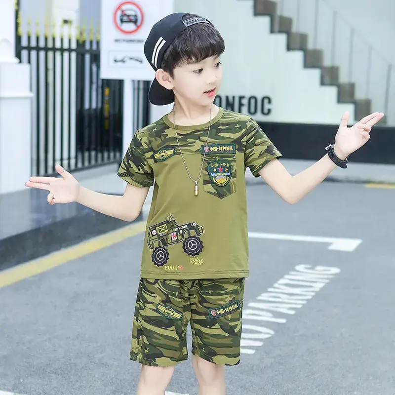 Boys Camouflage 2Pc Suit Summer 2021 - Image 4