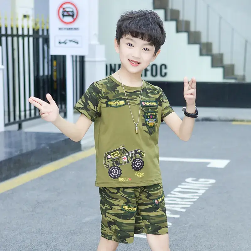 Boys Camouflage 2Pc Suit Summer 2021 - Image 5