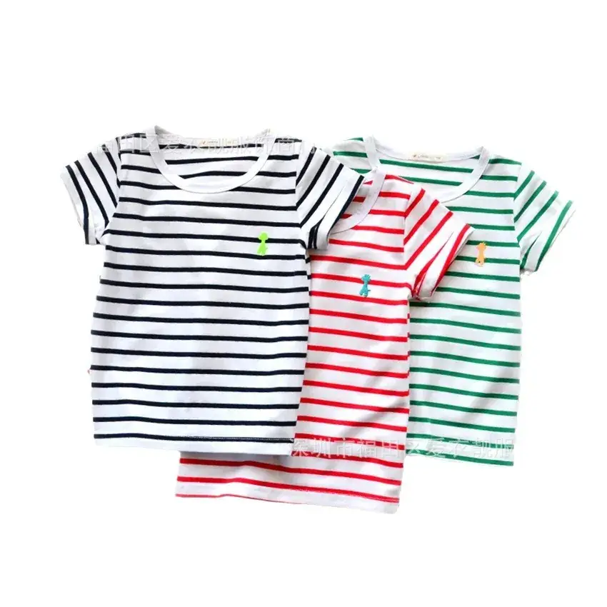 Children's 1-5Yr Striped T-Shirts Wholesale - Image 5