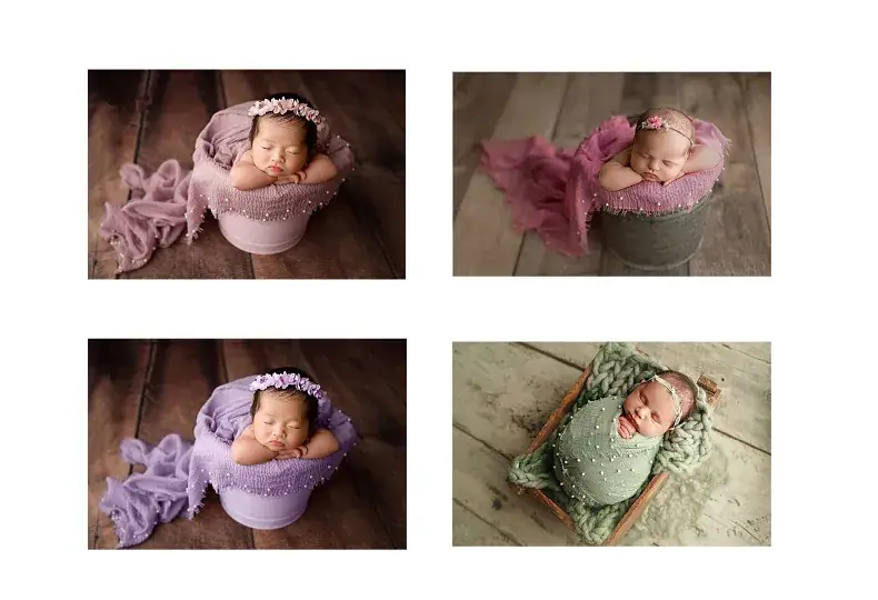 New Baby Photo Wrap Pink Pearl 395 — feature 3