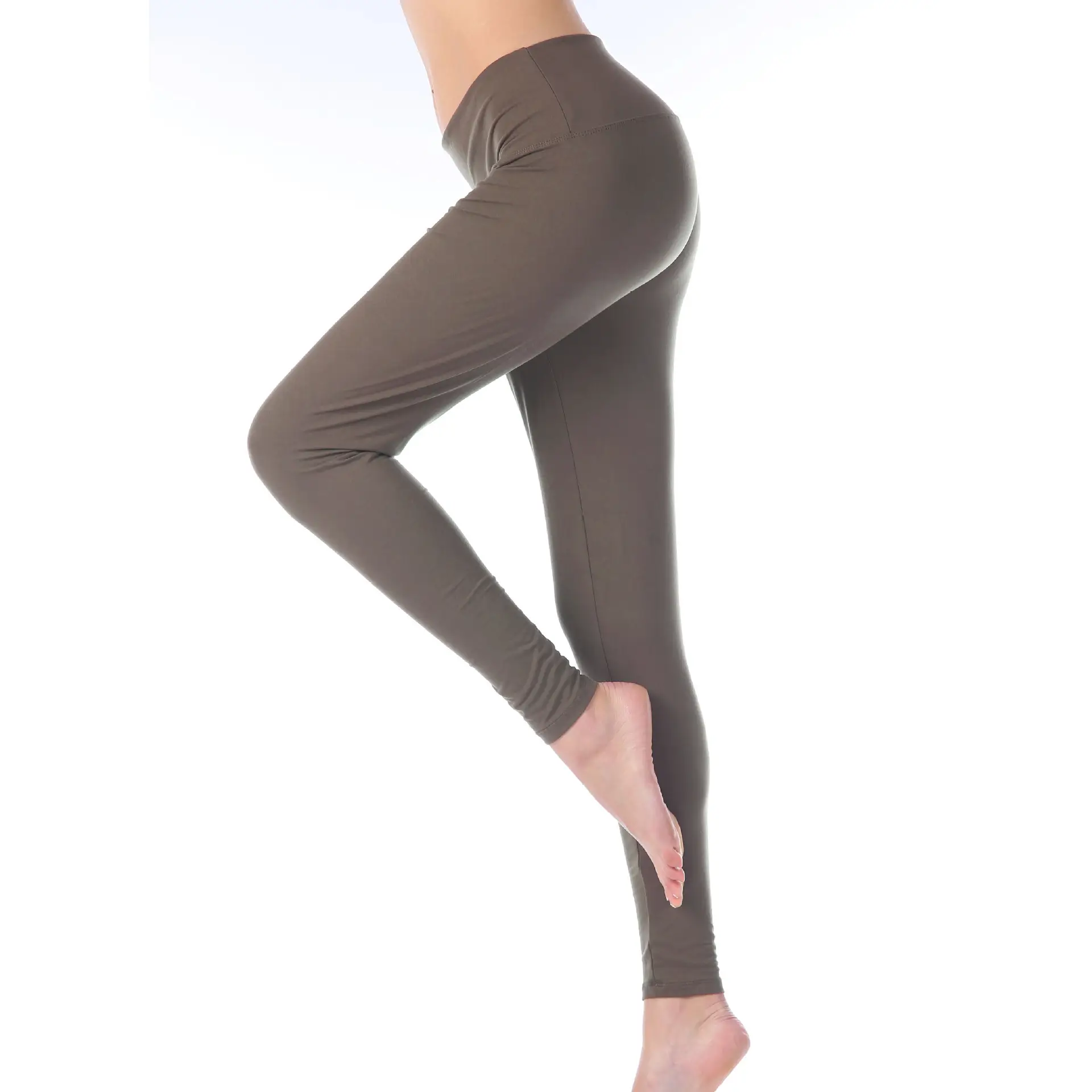 Plus Size Women's Slim Fit Milk Silk Leggings Navy — feature 14