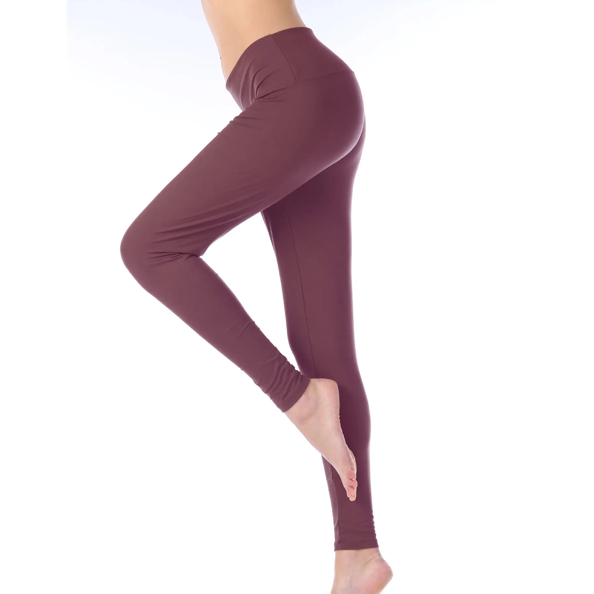 Plus Size Women's Slim Fit Milk Silk Leggings Navy — feature 16