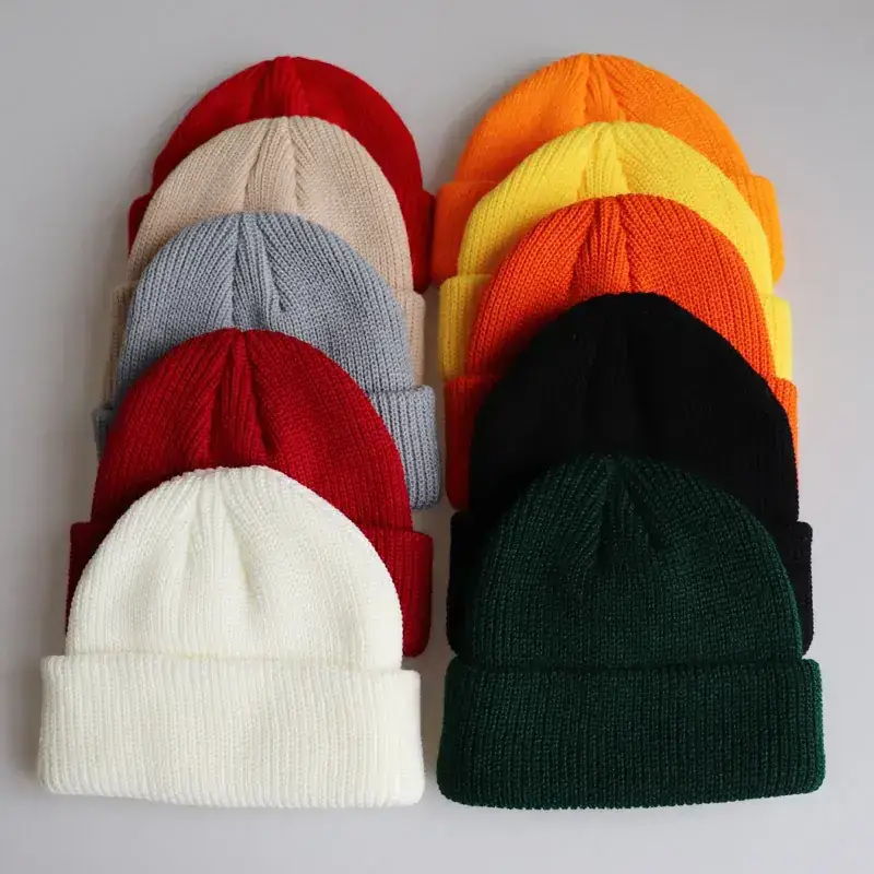 Black Knitted Beanie for Men Women Winter - Image 13