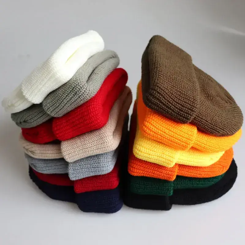 Black Knitted Beanie for Men Women Winter - Image 14