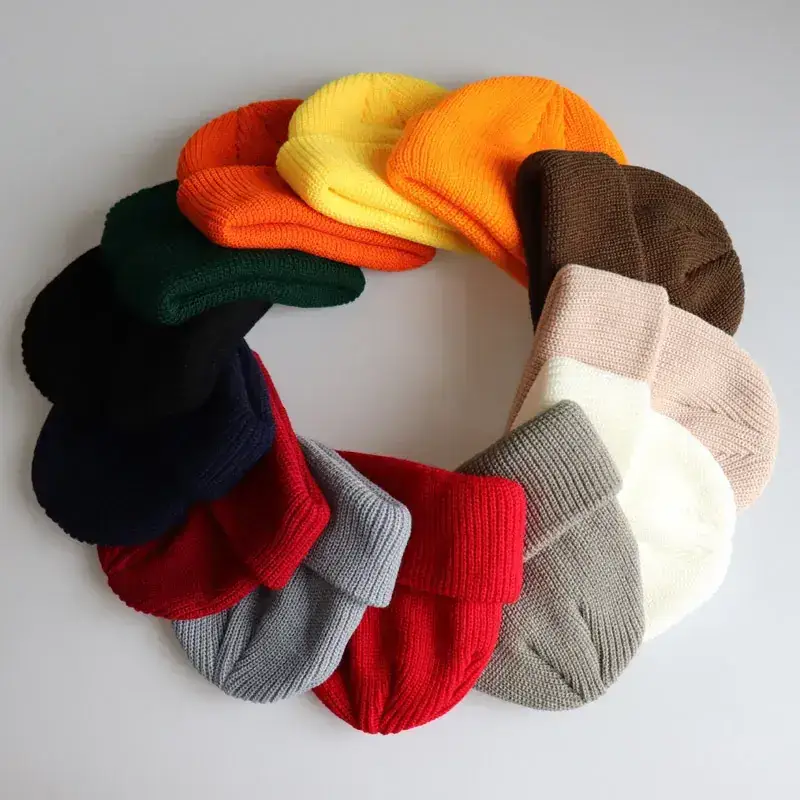 Black Knitted Beanie for Men Women Winter - Image 15