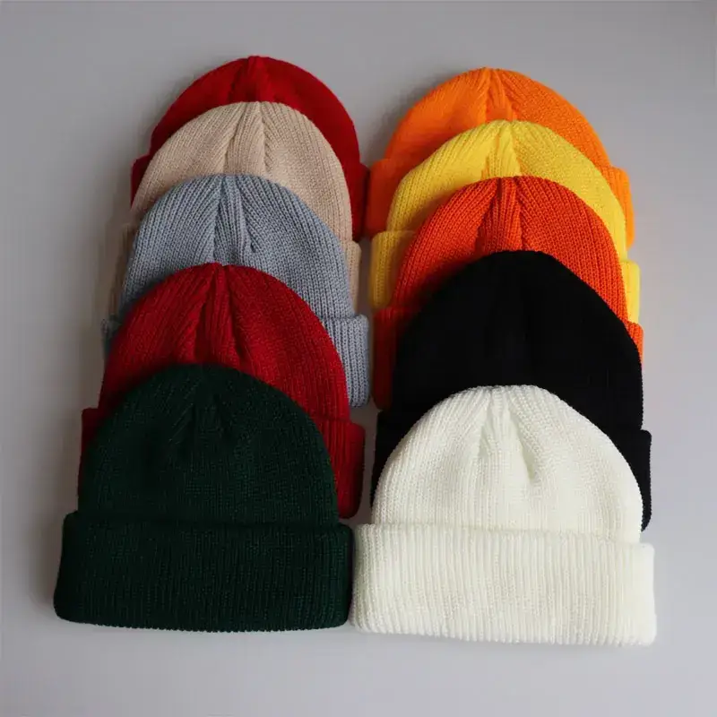 Black Knitted Beanie for Men Women Winter - Image 16
