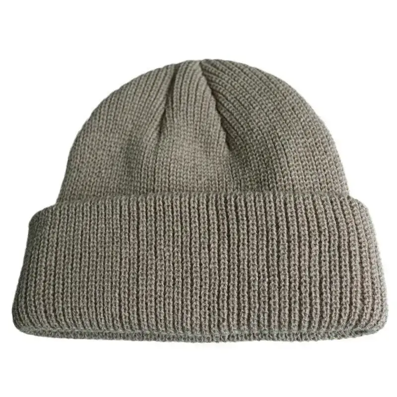 Black Knitted Beanie for Men Women Winter - Image 12