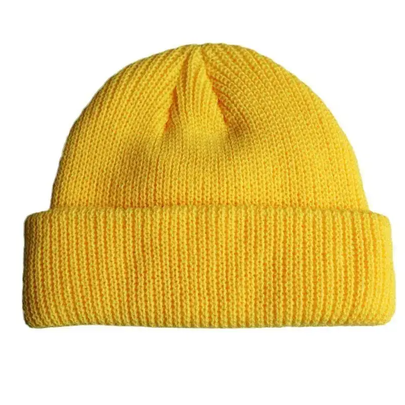 Black Knitted Beanie for Men Women Winter - Image 5