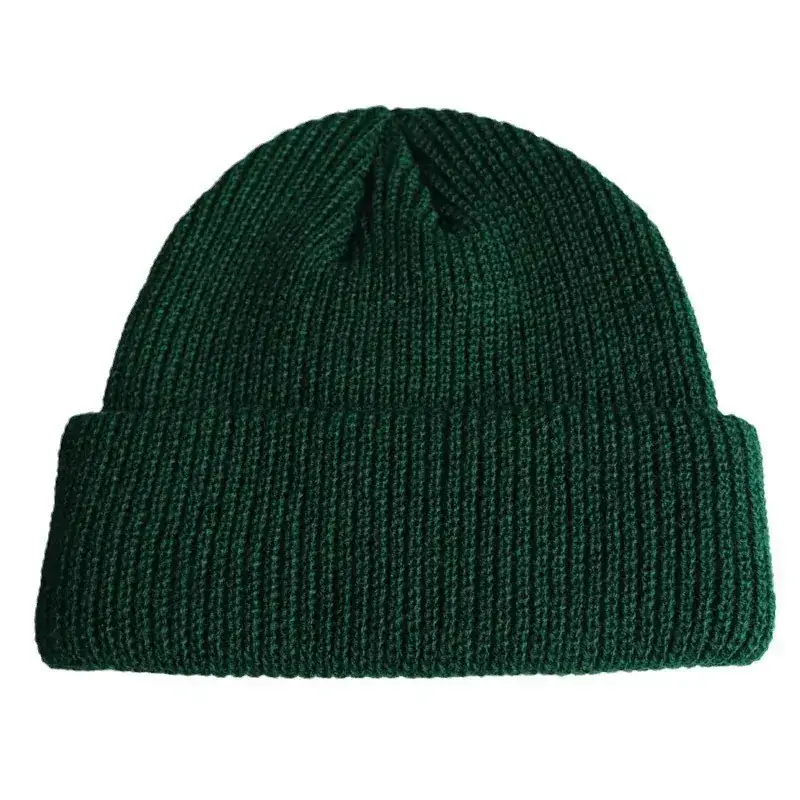Black Knitted Beanie for Men Women Winter - Image 6