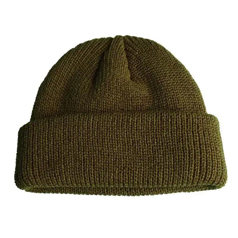 Black Knitted Beanie for Men Women Winter - Image 9