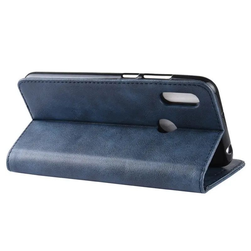 Huawei Y6S Leather Magnetic Flip Case Tan