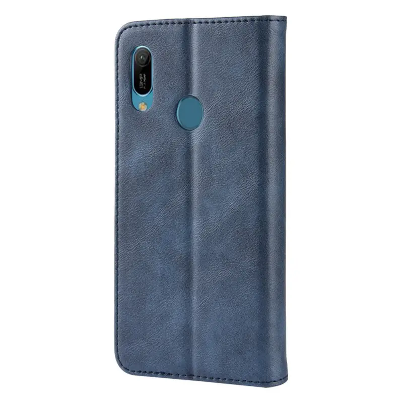 Huawei Y6S Leather Magnetic Flip Case Tan