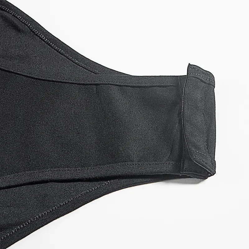 Black Backless Slim Fit Pure Cotton Women's Jumpsuit — feature 12