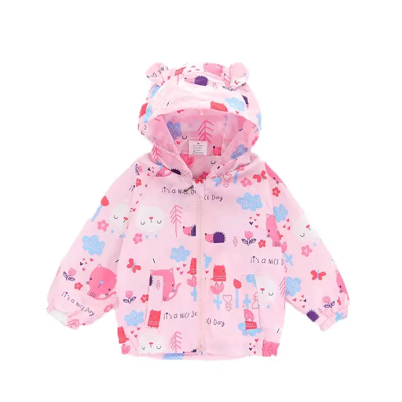 Pink Cartoon Hooded Kids Jacket 2025 - Image 9