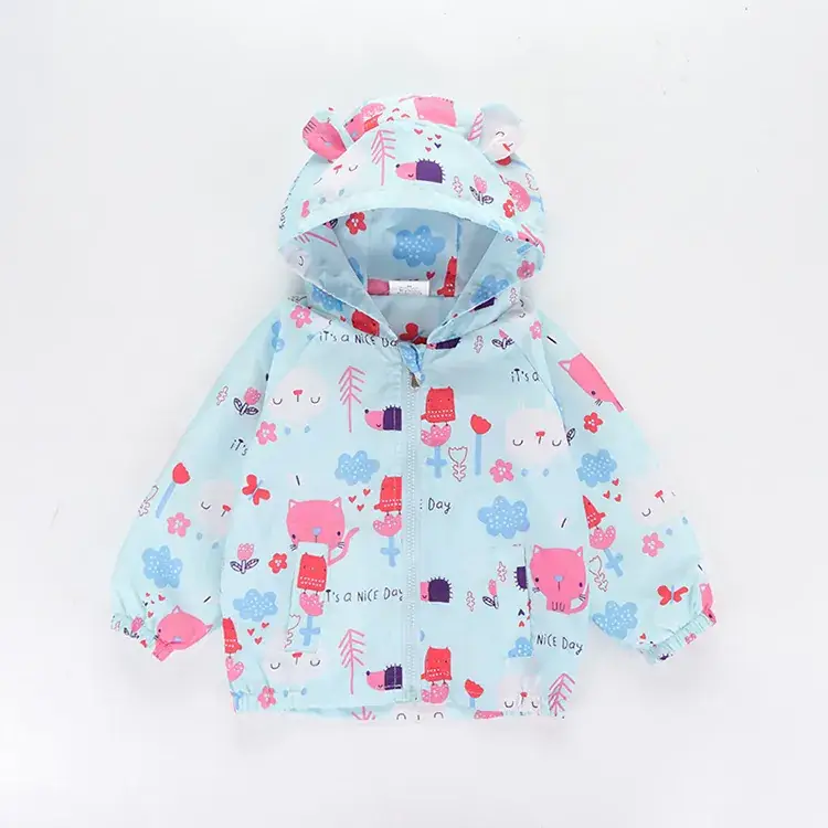 Pink Cartoon Hooded Kids Jacket 2025 - Image 2