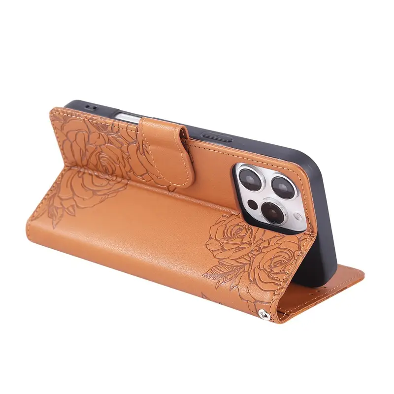 Apple iPhone 17 Rose Embossed Leather Case - Image 10