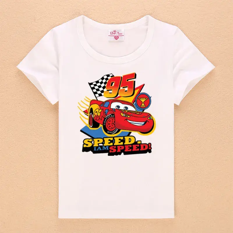 Cars Speed Speed T-Shirt Blue Boys 2021 - Image 5