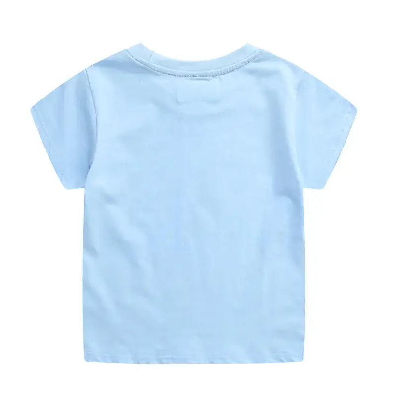 Kids Dinosaur Graphic T-Shirt Grey Green Short Sleeve - Image 4