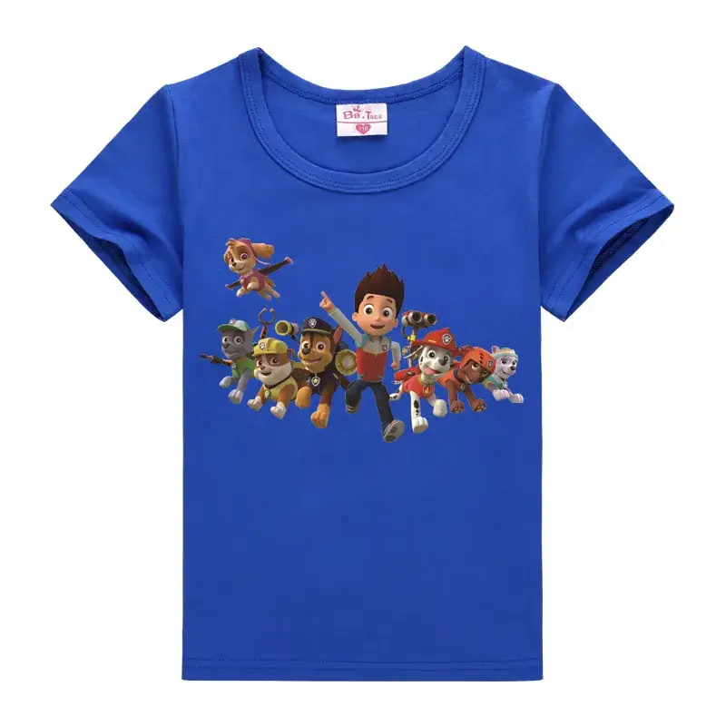 Blue Cartoon Kids T-Shirt for Boys Summer Wear - Image 8