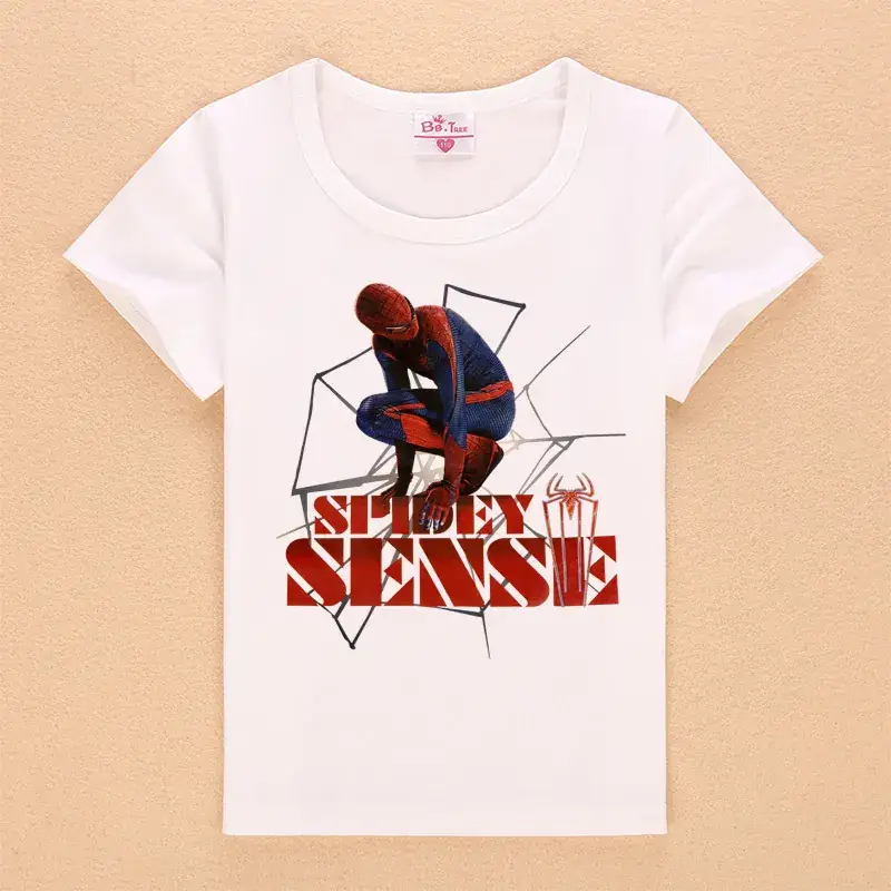 Blue Spider-Man T-Shirt for Boys Summer Wear - Image 6