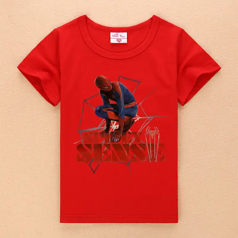 Blue Spider-Man T-Shirt for Boys Summer Wear - Image 3
