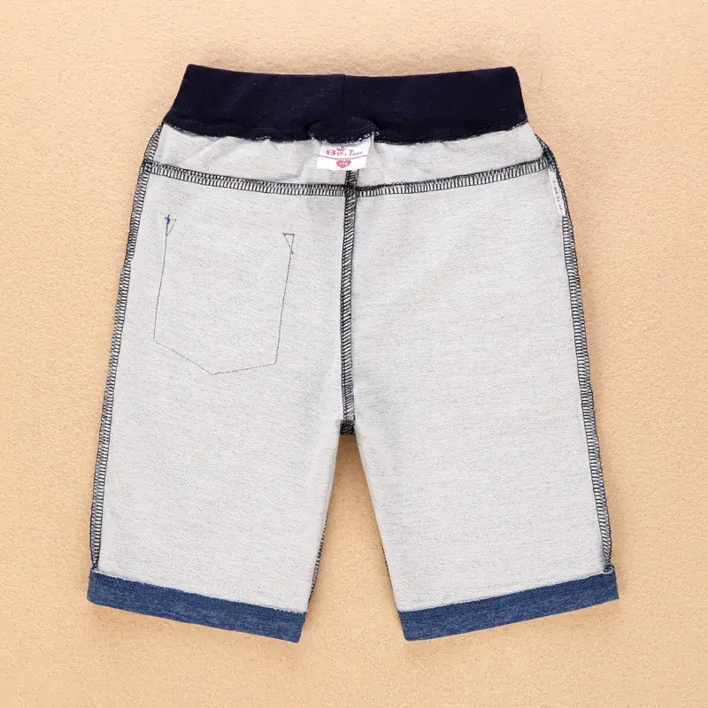 Children's Super Zombi Shorts Blue Cotton Casual Summer Pants - Image 5