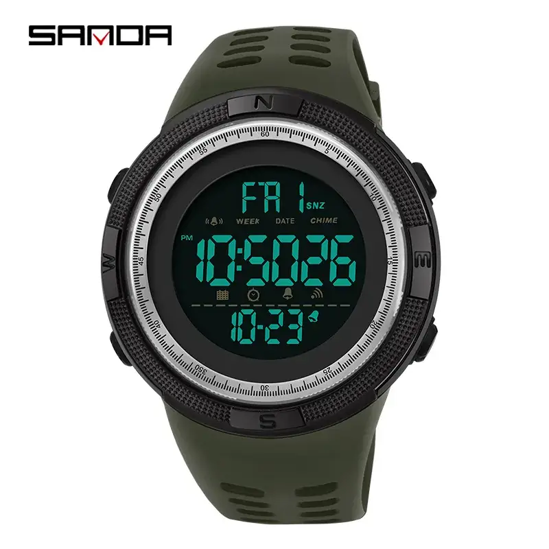 Sanda Boys Luminous Waterproof Male Watch - Image 9
