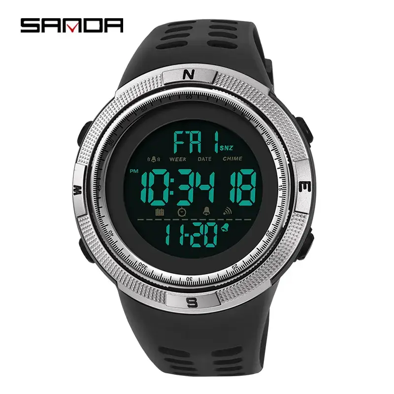 Sanda Boys Luminous Waterproof Male Watch - Image 3