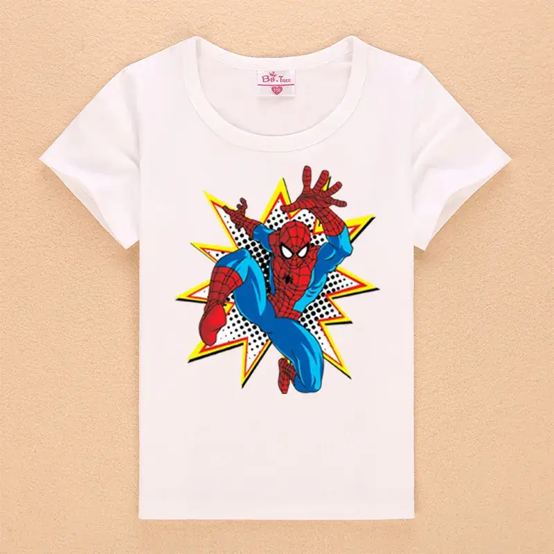 Red Spider-Man Graphic Boys T-Shirt Short Sleeve