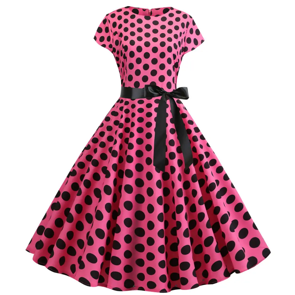 2019Eaby Ready-Made Hot-Selling Summer Polka-Dot Dress - Image 6