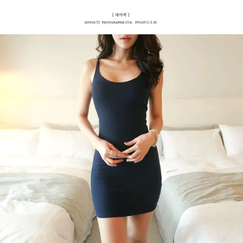 Summer Tight Fit Sleeveless V-Neck Skirt Vest — feature 9