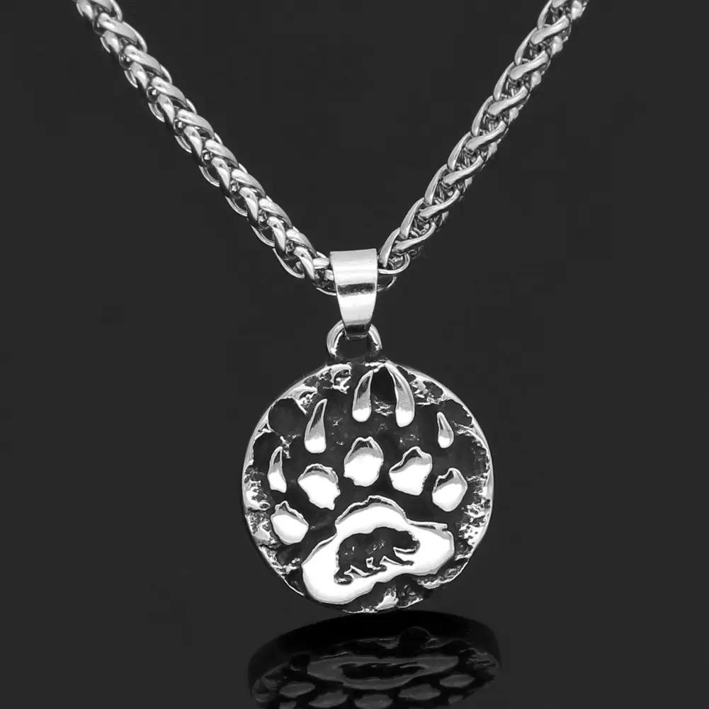 Nordic Viking Wolf Head Chain Pendant for Men — feature 1