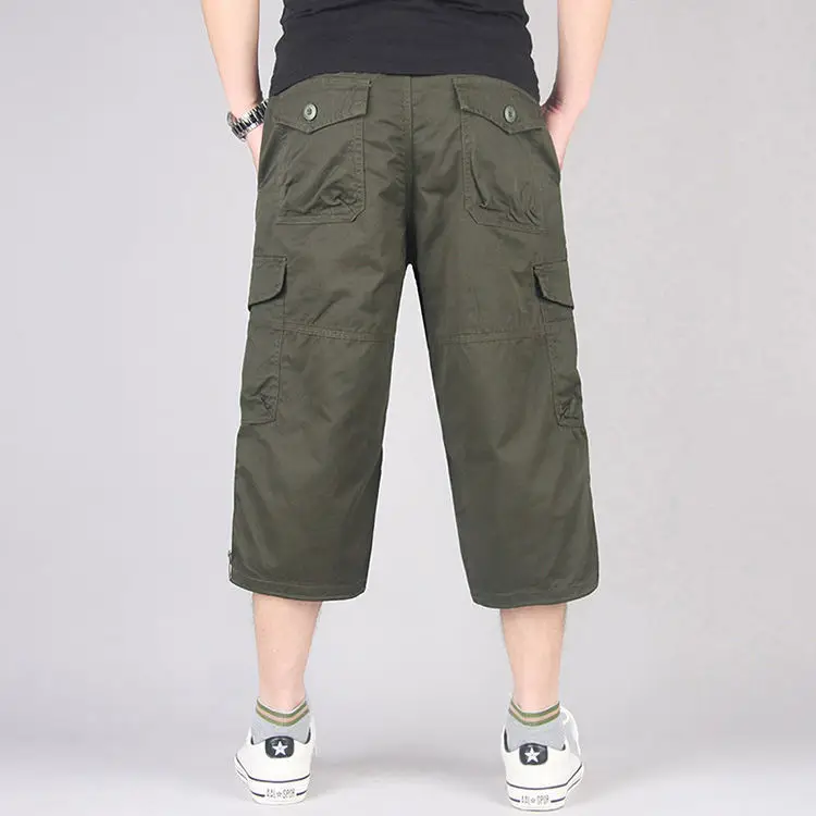 Men's Navy Blue Multi-Pocket Cargo Pants - Image 10