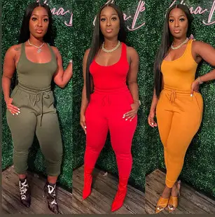 Striped Belted Jumpsuit Set for Women Summer Wear — feature 48