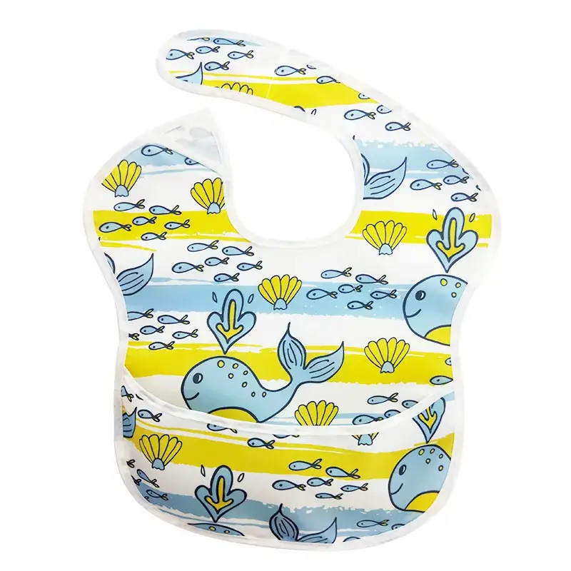 New Baby Bibs with Animal Prints Waterproof Polyester - Image 3