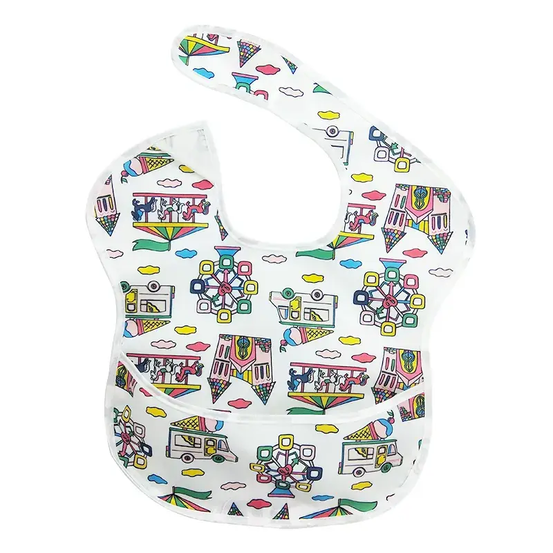 New Baby Bibs with Animal Prints Waterproof Polyester - Image 5