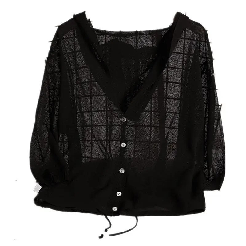2023 Linen Knitted Hooded Sunscreen Shawl Women - Image 9
